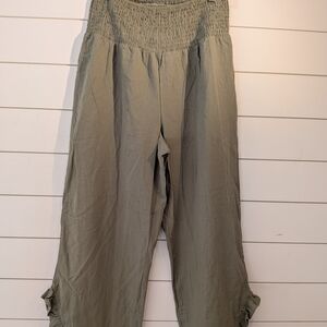 Cupshe Sage Green Women's Capris